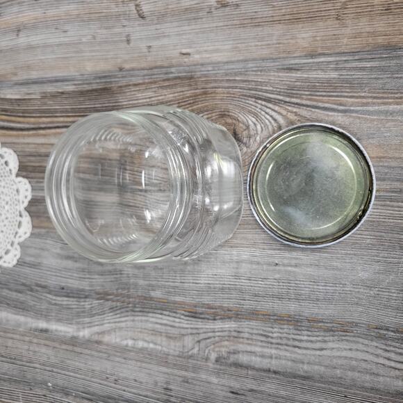 Vintage Small Hoosier Glass Canister, Square Pantry Jar, Hazel Atlas - Picture 5 of 6